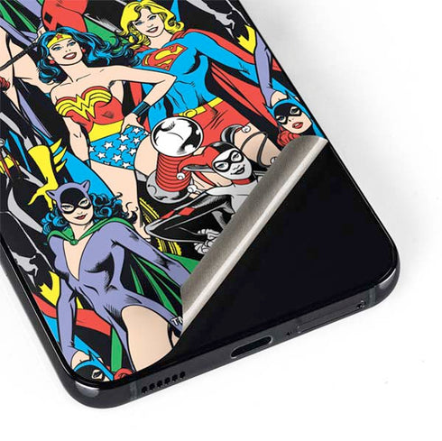 DC Comics Wonder Woman DC Bombshells Characters Pattern Galaxy S22 Skin